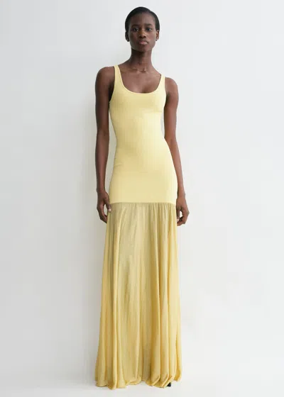 Totême Evening Tank Dress Soft Yellow In Soft Yellow
