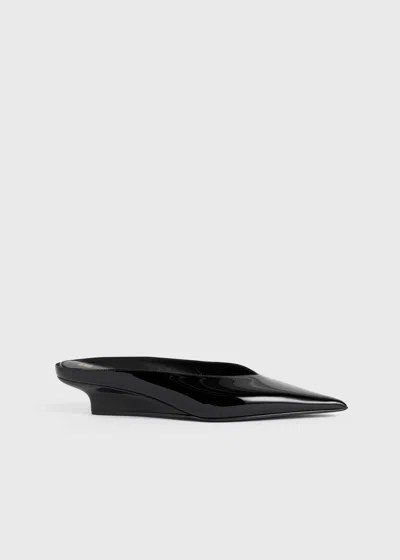 Totême 35mm Patent-leather Mules In Black