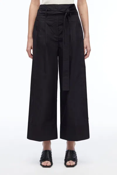 3.1 Phillip Lim Poplin Wide Leg Pant In Black