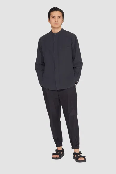 Shop 3.1 Phillip Lim Stand Collar Shirt In Faded Black
