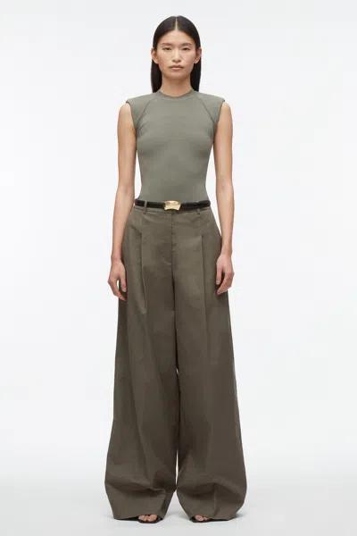 3.1 Phillip Lim Wide Leg Trouser In Army