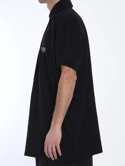 Balenciaga Ebay Polo Shirt In Black