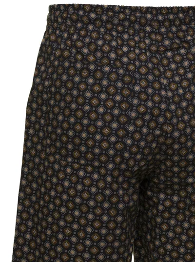 Apc Black Vincento Bermunda Shorts In Multicolor