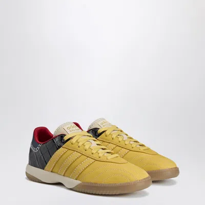Adidas Originals Adidas Mn Samba Suede Sneakers Fade Yellow Gold In Yellow