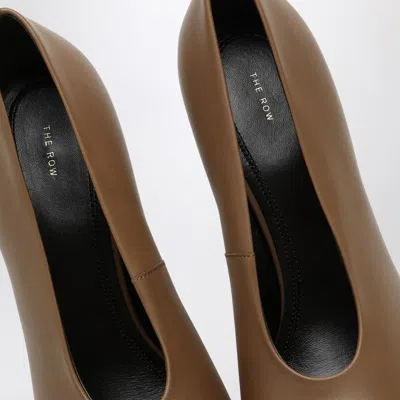The Row 90mm Prudens Leather Pumps In Beige