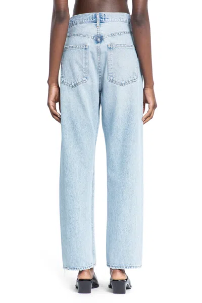 AGOLDE WOMAN BLUE JEANS 