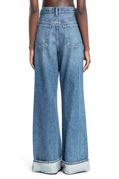AGOLDE WOMAN BLUE JEANS 