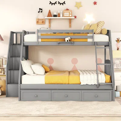 Streamdale Furniture Streamdale Twin-over-full Bunk Bed With Drawers