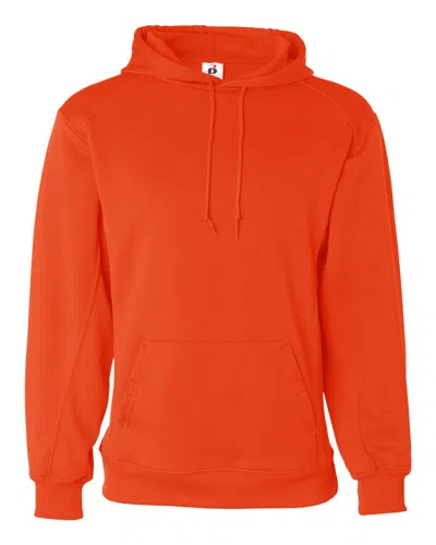 Badger Men's Performance Fleece Hooded Sweatshirt In Yellow