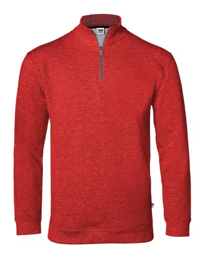 BADGER MEN'S FITFLEX FRENCH TERRY QUARTER-ZIP SWEATSHIRT 
