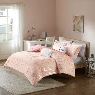 Streamdale Furniture Streamdale Raina Metallic Printed Comforter Set