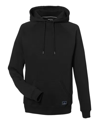 Nautica Men's Anchor Fleece Hooded Sweatshirt In Black