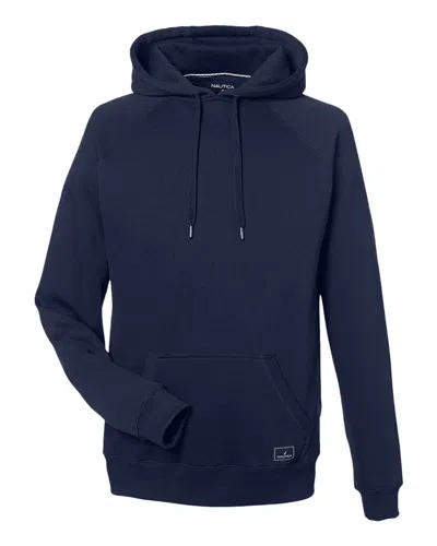 Nautica Men's Anchor Fleece Hooded Sweatshirt In Blue