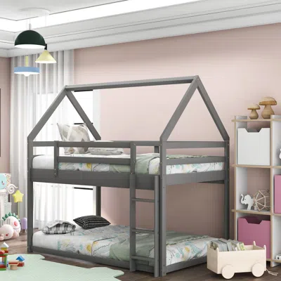 Streamdale Furniture Streamdale Twin Over Twin Low Bunk Bed