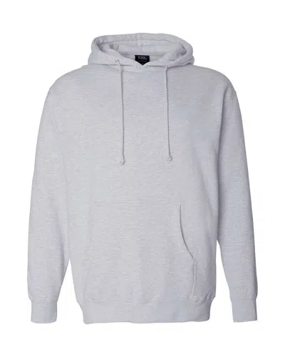 Independent Trading Co. Men's Heavyweight Hooded Sweatshirt In Grey