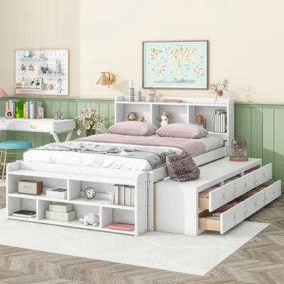 Streamdale Furniture Streamdale Full Bed With Bookcase Headboard