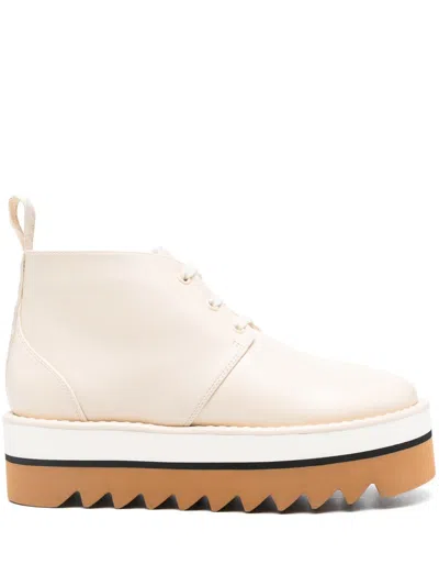 Stella Mccartney Sneakelyse Platform Chukka Boot In Beige