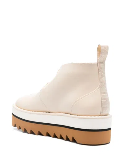 Stella Mccartney Sneakelyse Platform Chukka Boot In Beige