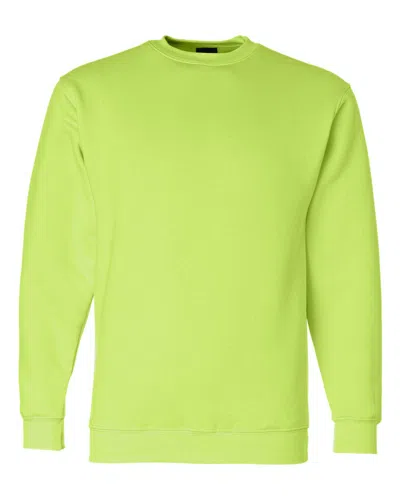 Bayside Men's Usa-made Crewneck Sweatshirt In Green