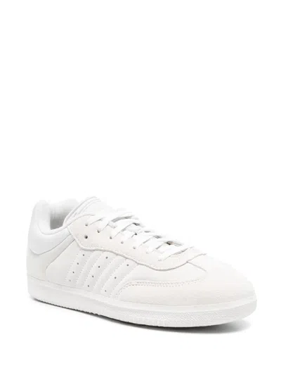 Y-3 Adidas X Dingyun Zhang Samba Sneakers In White Vapour/white Vapour/grey One