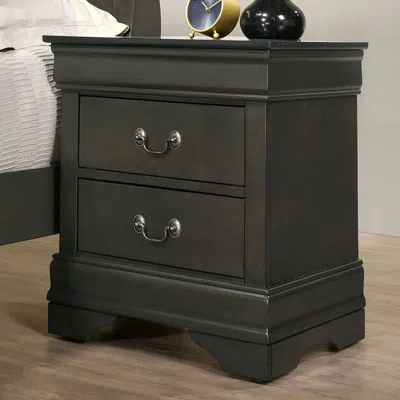 Streamdale Furniture Streamdale 1 Piece Nightstand Louis Philippe Solid Wood English Dovetail