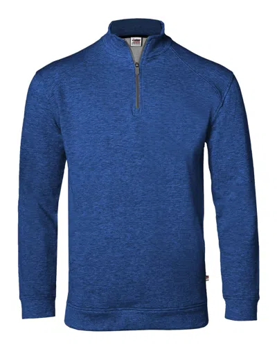 Badger Men's Fitflex French Terry Quarter-zip Sweatshirt In Blue