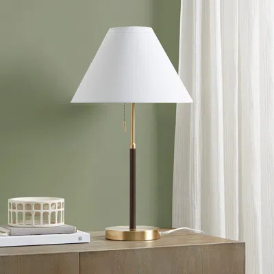 Streamdale Furniture Streamdale Bromley Two Tone Pull-chain Table Lamp