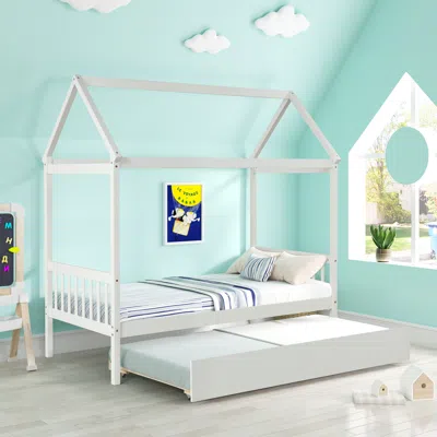 Streamdale Furniture Streamdale House Twin Bed With Trundle