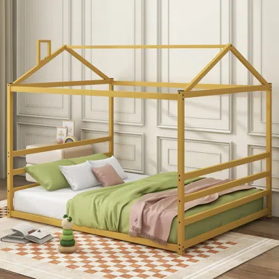 Streamdale Furniture Streamdale Metal House Shape Platform Bed