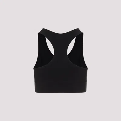 Balenciaga Sporty Reflective Logo Top Tops Black In Black