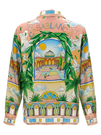 Shop Casablanca 'paysage Ideal' Shirt In Multicolor