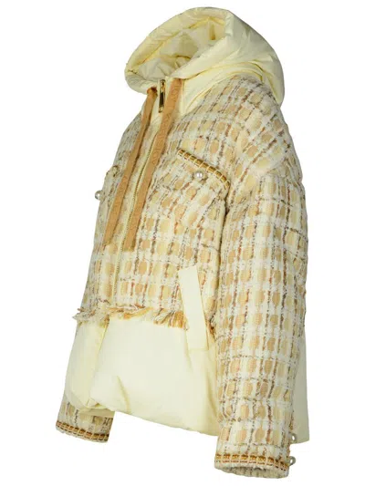 Khrisjoy Drawstring Hoodie Jacket In Beige