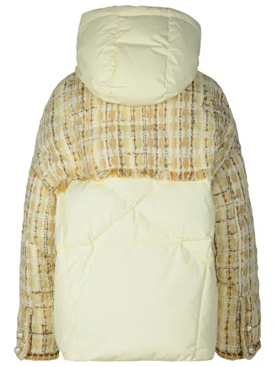 Khrisjoy Drawstring Hoodie Jacket In Beige