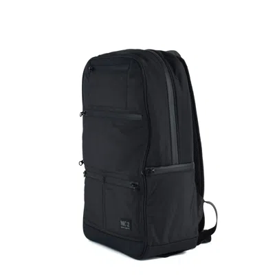 MC2 SAINT BARTH MC2 SAINT BARTH BLACK NYLON BACKPACK WITH ZIPPERED POCKETS 