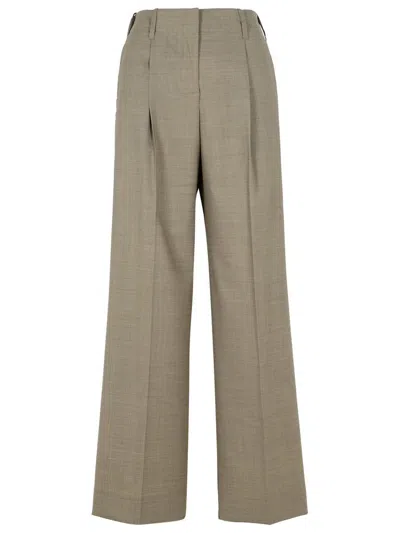 P.a.r.o.s.h Belt-loop Casual Pants In Grey