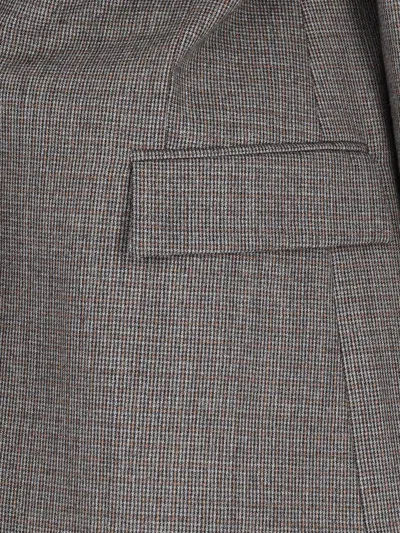 Stella Mccartney Women's Embroidered Wool Oversize Blazer In Grey
