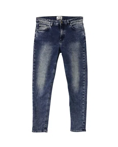 Acne Studios Skin 5 Skinny Jeans In Navy Blue Cotton Denim In Blue