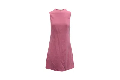 Alice And Olivia Alice + Olivia Coley Sleeveless Short Dress In Pink Polyester In Pink