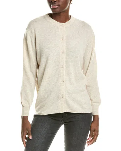 Brodie Cashmere Wool & Cashmere-blend Oversized Cardigan In Beige