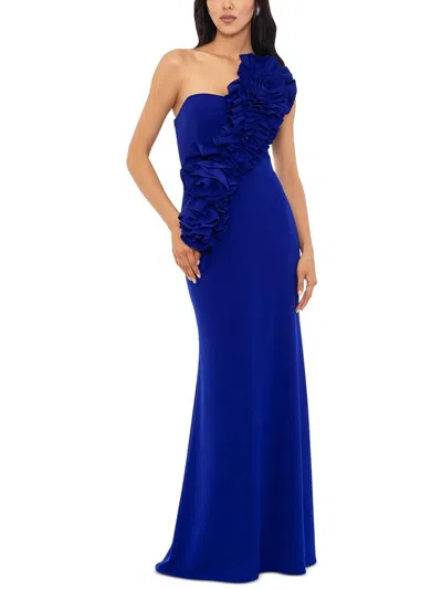 BETSY & ADAM WOMENS FULL LENGTH EMBELLISHED EVENING DRESS 