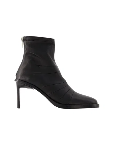 Ann Demeulemeester Hedy Ankle Boots - Leather - Black In Black