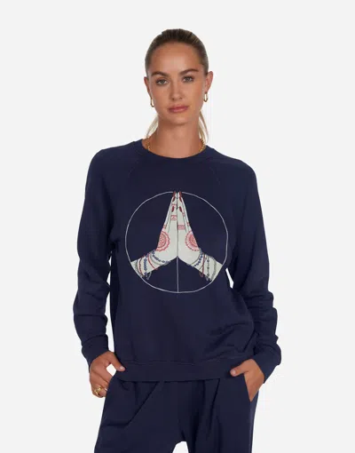 Lauren Moshi Anela Peace Love Serenity In Navy