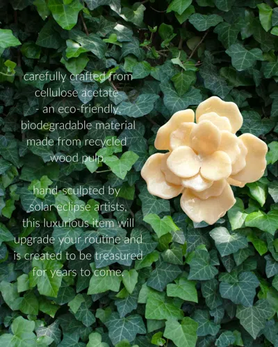 Solar Eclipse Handmade Origami Gardenia Hair Clip