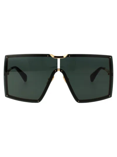 Max Mara Gold Black Metal Sunglasses