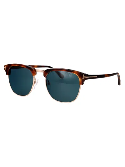 Tom Ford Eyewear Henry Round Frame Sunglasses