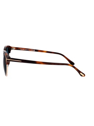 Tom Ford Eyewear Henry Round Frame Sunglasses