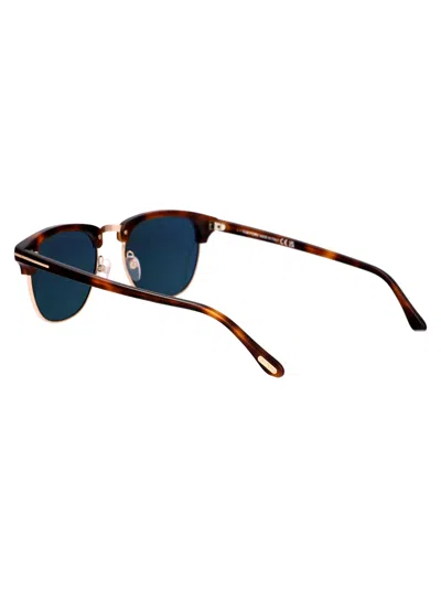 Tom Ford Eyewear Henry Round Frame Sunglasses