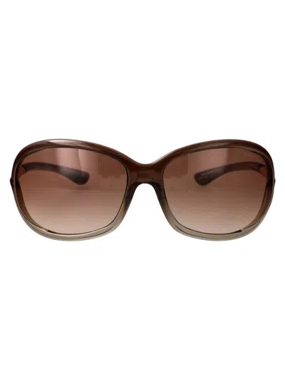 Tom Ford Eyewear Jennifer Soft Square Frame Sunglasses
