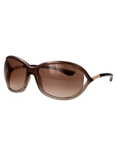 Tom Ford Eyewear Jennifer Soft Square Frame Sunglasses