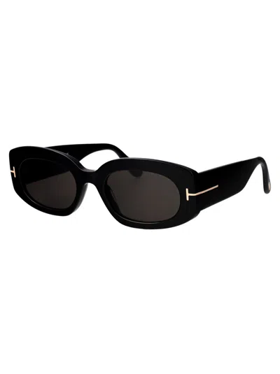 Tom Ford Eyewear Cielle Oval Frame Sunglasses